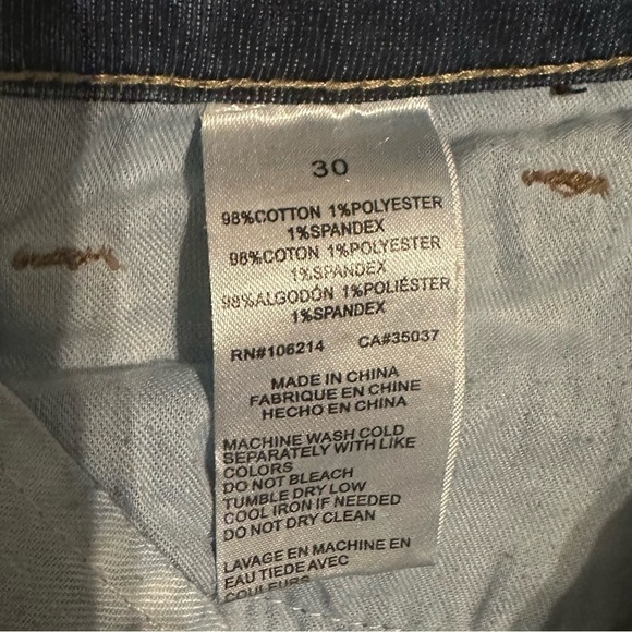 SAM EDELMAN The Mary Jane High Rise Straight Crop Stretch Jeans Size 30 - Picture 12 of 12